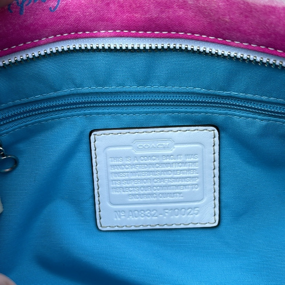 Coach Purse Summer Watercolours - Picture 5 of 6